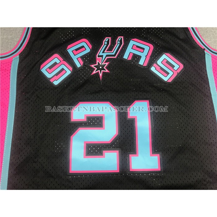Maillot San Antonio Spurs Tim Duncan Mitchell & Ness 1998-99 Noir